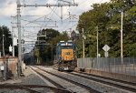 L011 with CSX 6236 on the Northeast Corridor in Mansfield